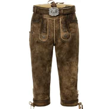 Kniebundlederhose für den Mann