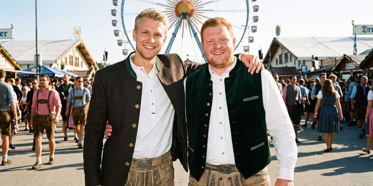 Herren auf Oktoberfest in der Tracht von Stockerpoint