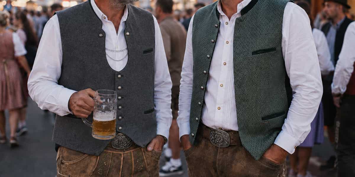 Herren in Trachtenwesten