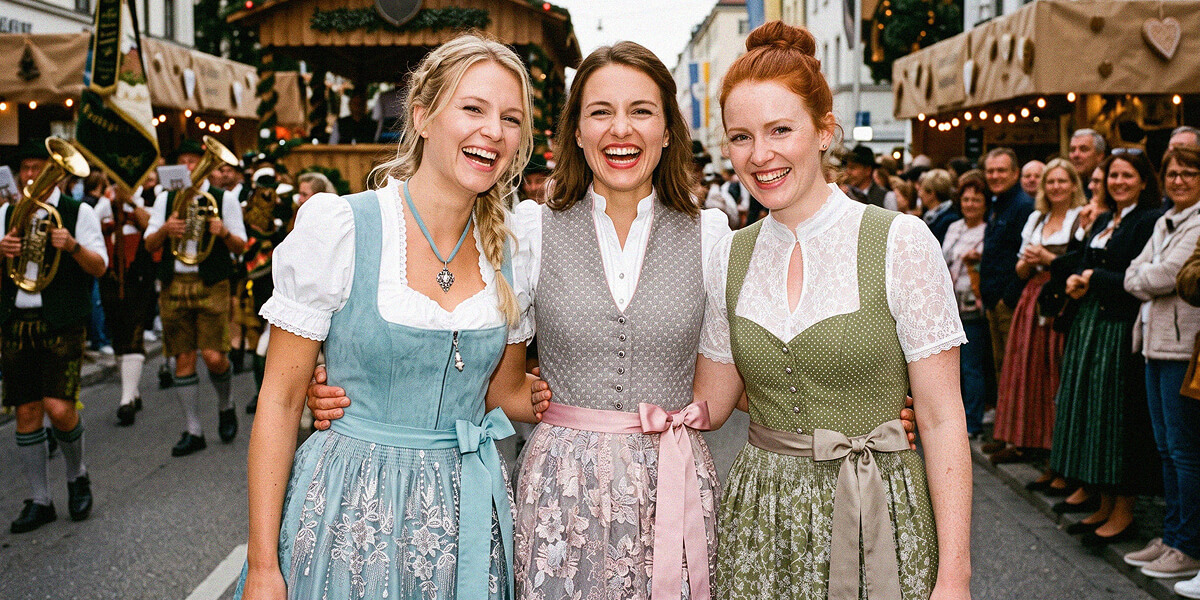 Frau im Dirndl