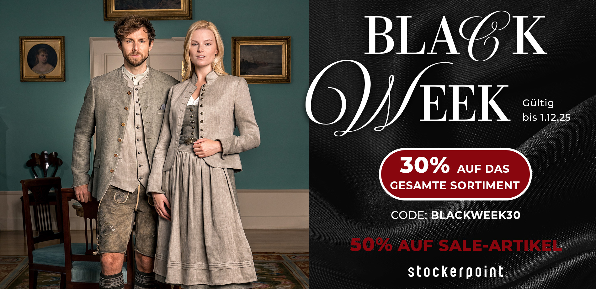 Zwei Herren in bayrischer Tracht