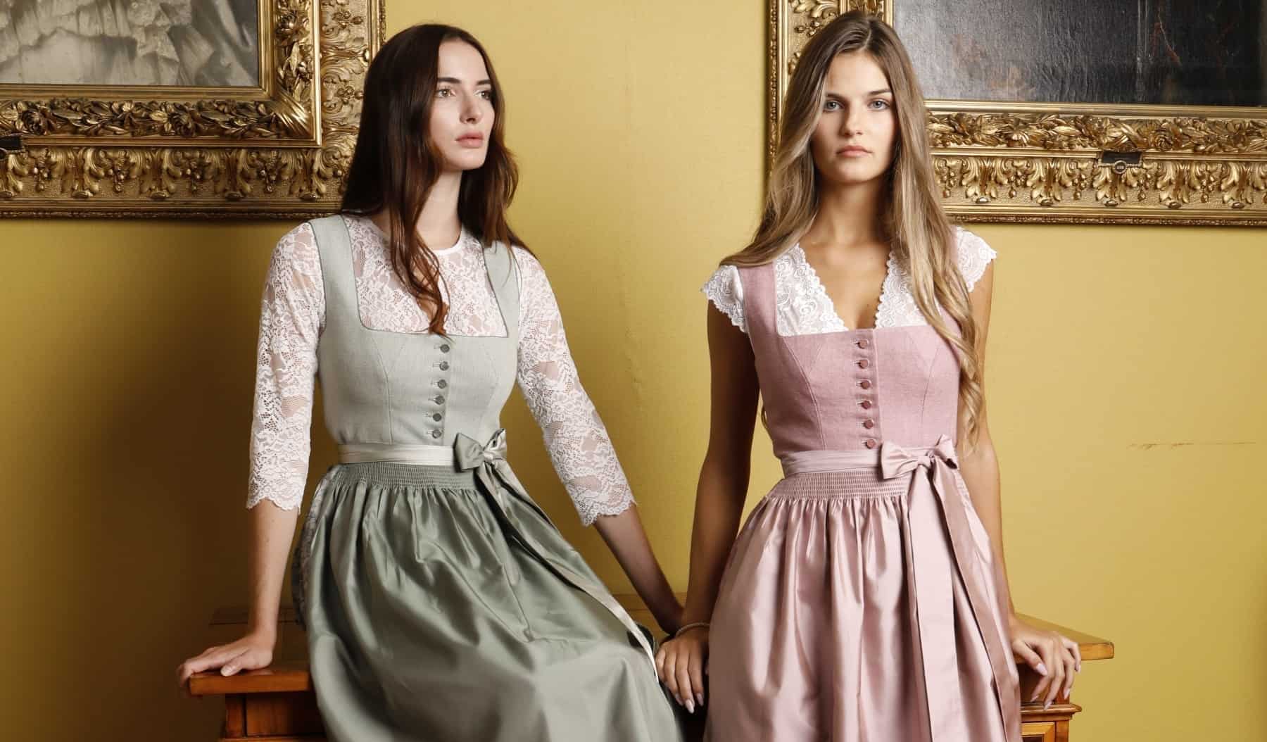2 Damen in bayrischem Dirndl