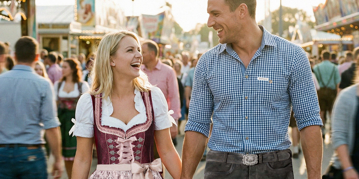 Dame im Dirndl