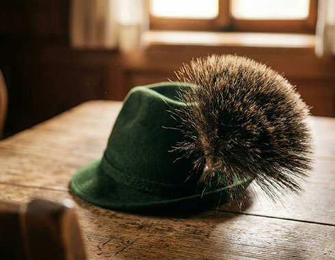 Gamsbart richtig tragen: Position auf dem Hut und die Wirkung