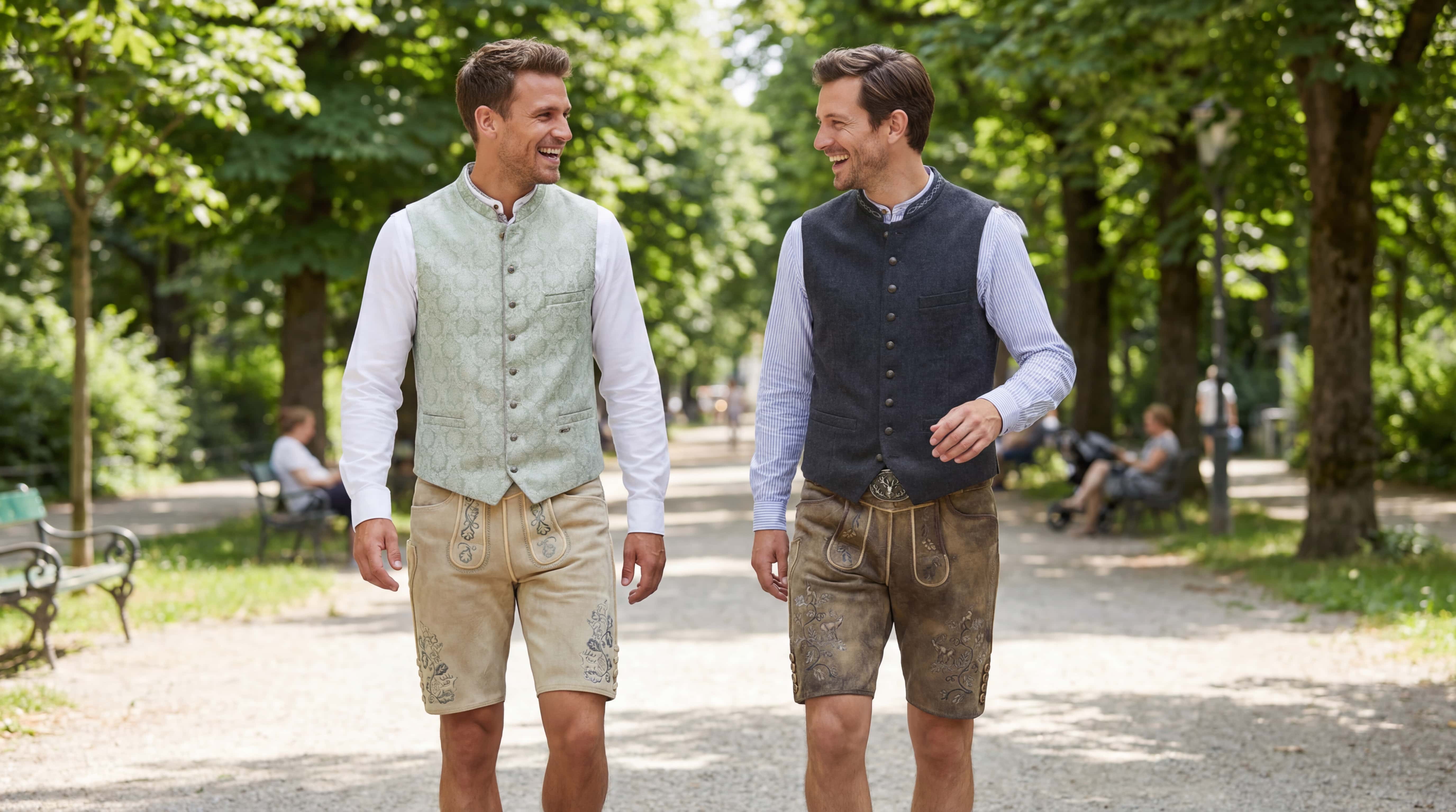 Zwei Herren in bayrischer Tracht