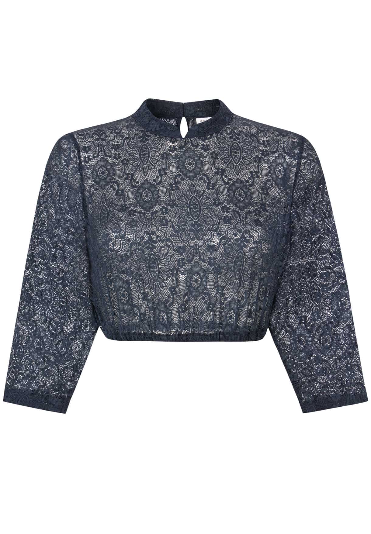 Dirndlbluse Celine dunkelblau | 32