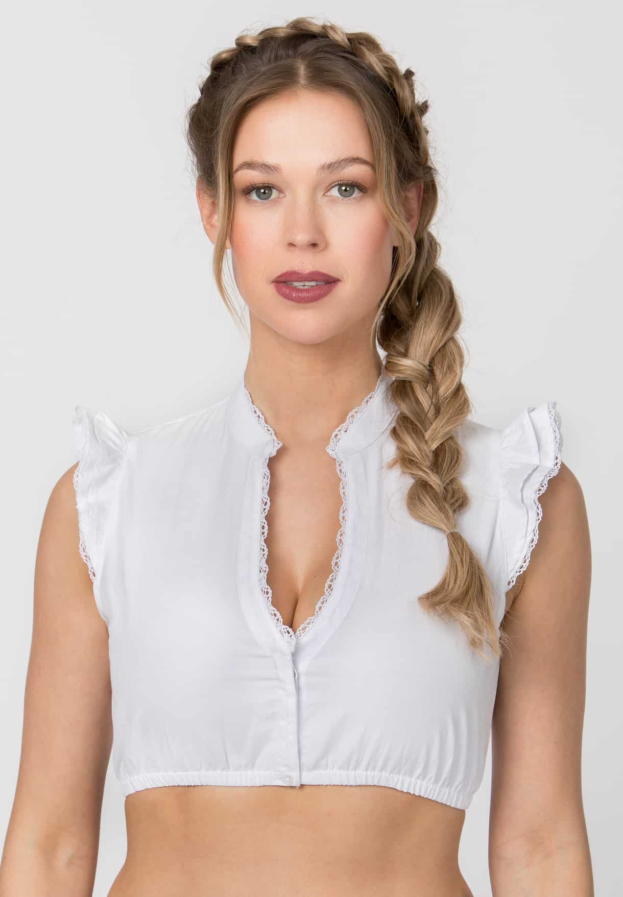 Dirndlbluse Fleur weiss | 40