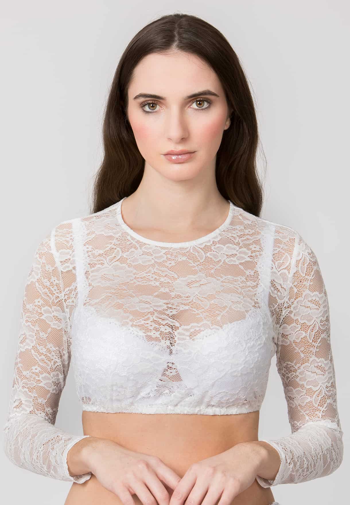 Dirndlbluse Willma weiss | 32