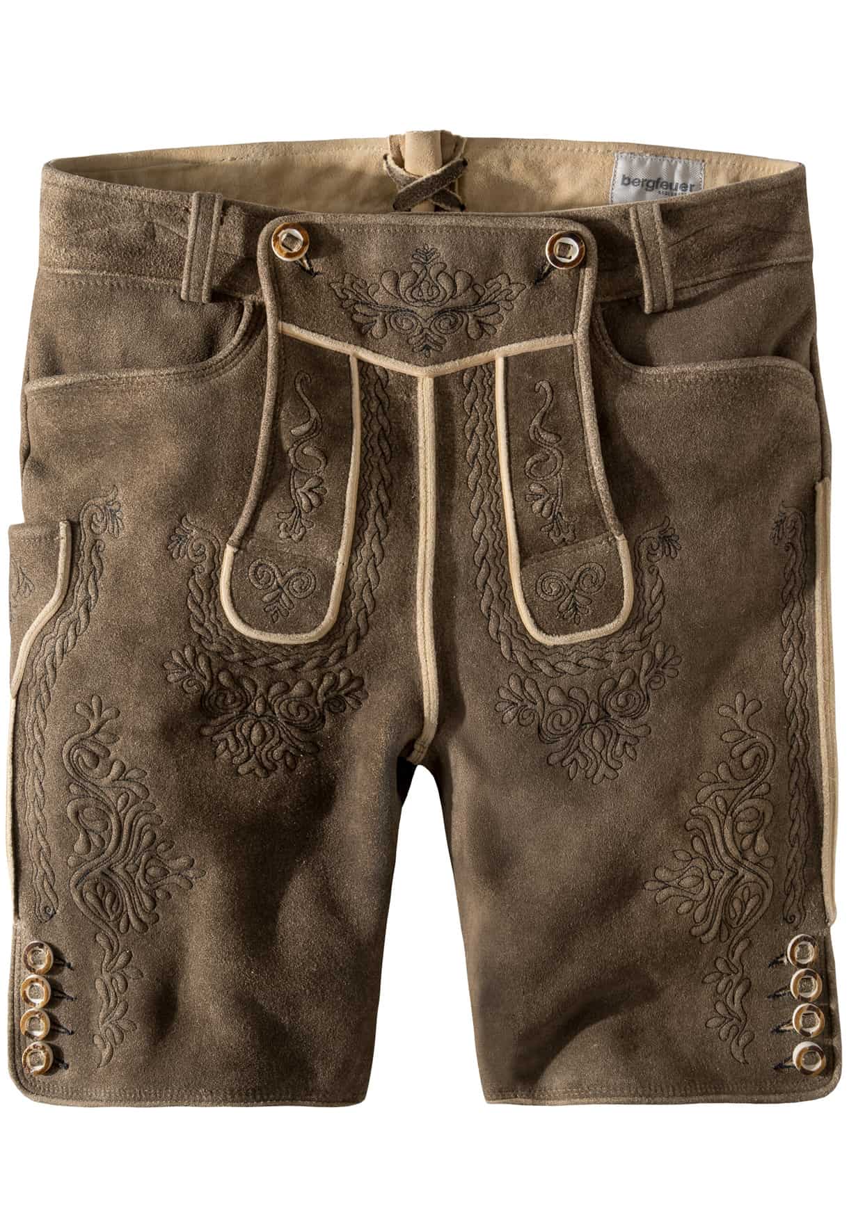 Hirschlederhose Königstein oid kiesel-schwarz | 46