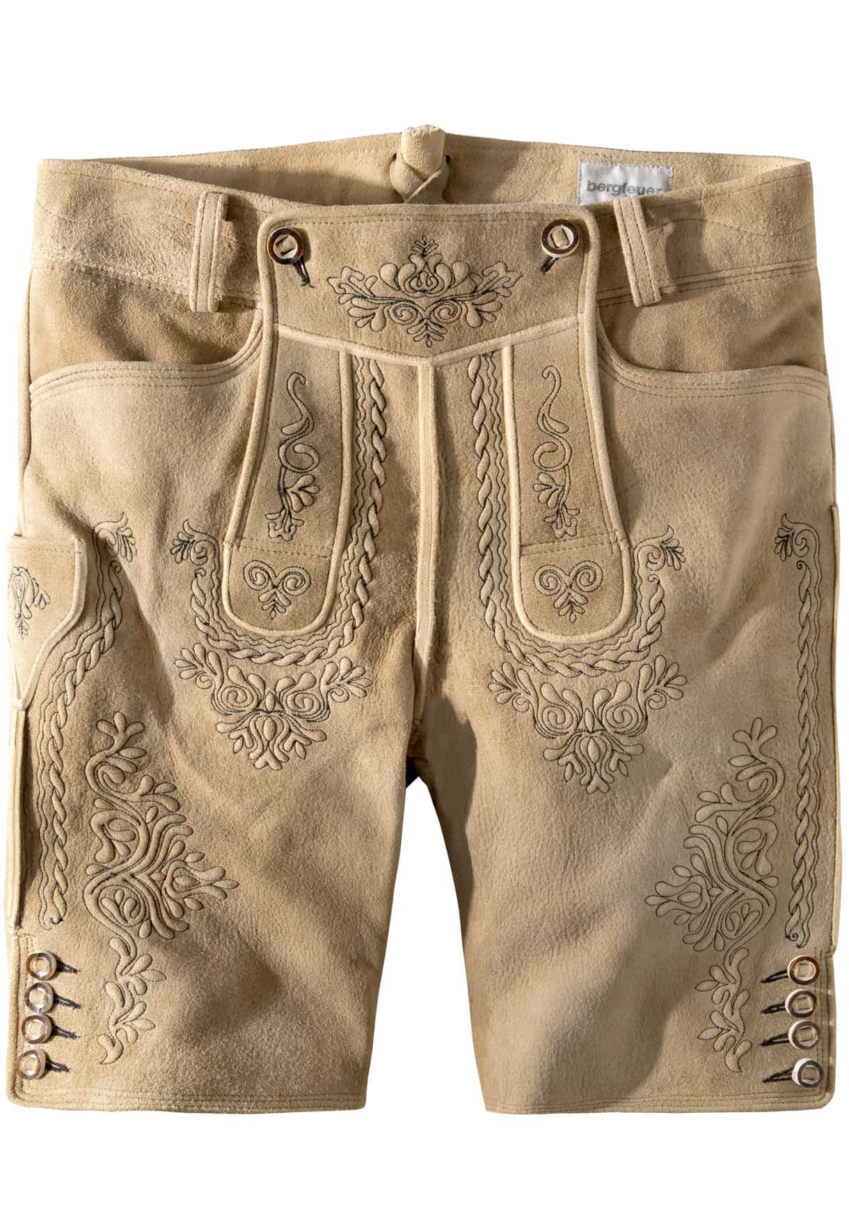 Hirschlederhose Königstein oid schilf-schwarz | 46