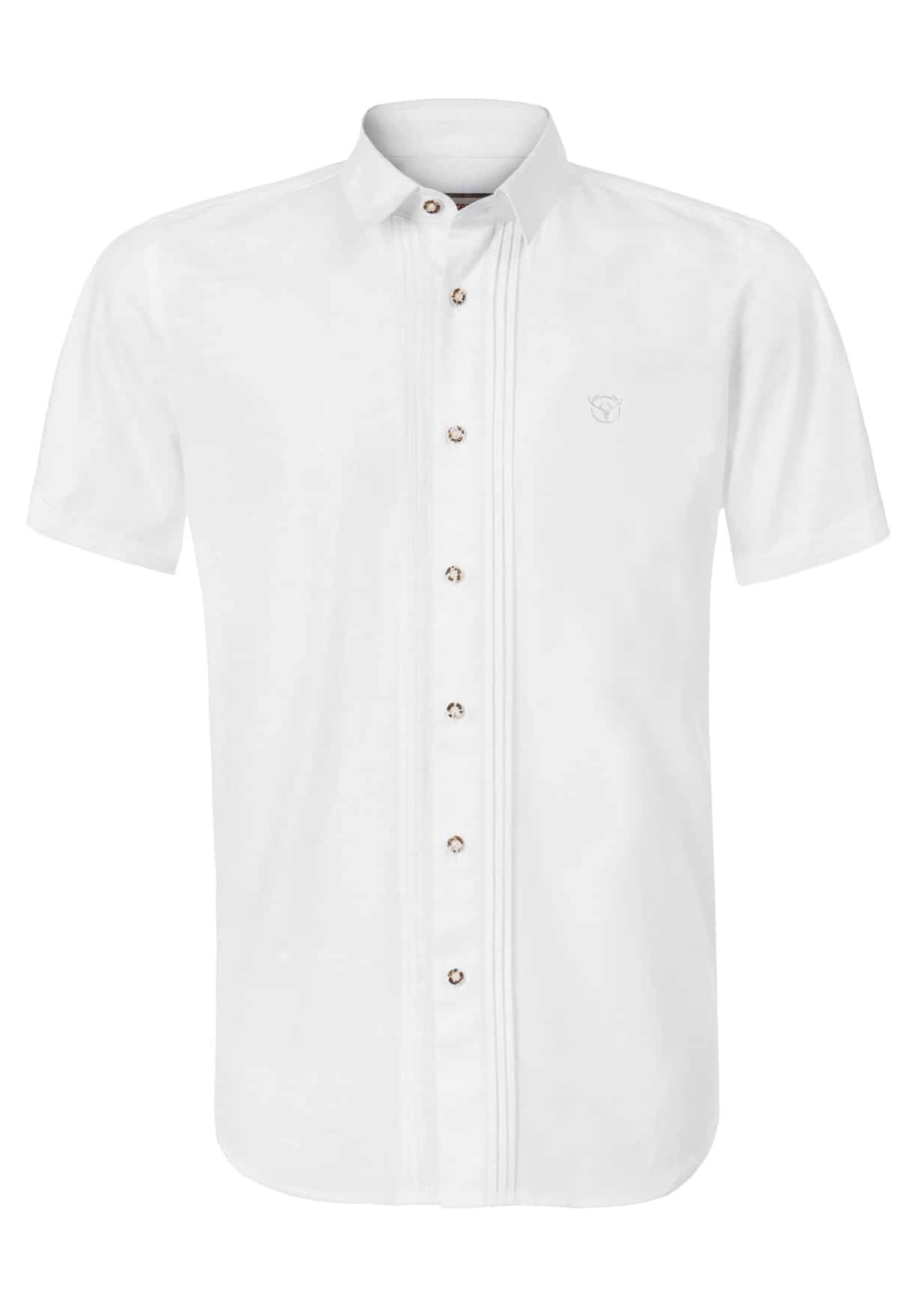 Trachtenhemd Bodo weiss | S