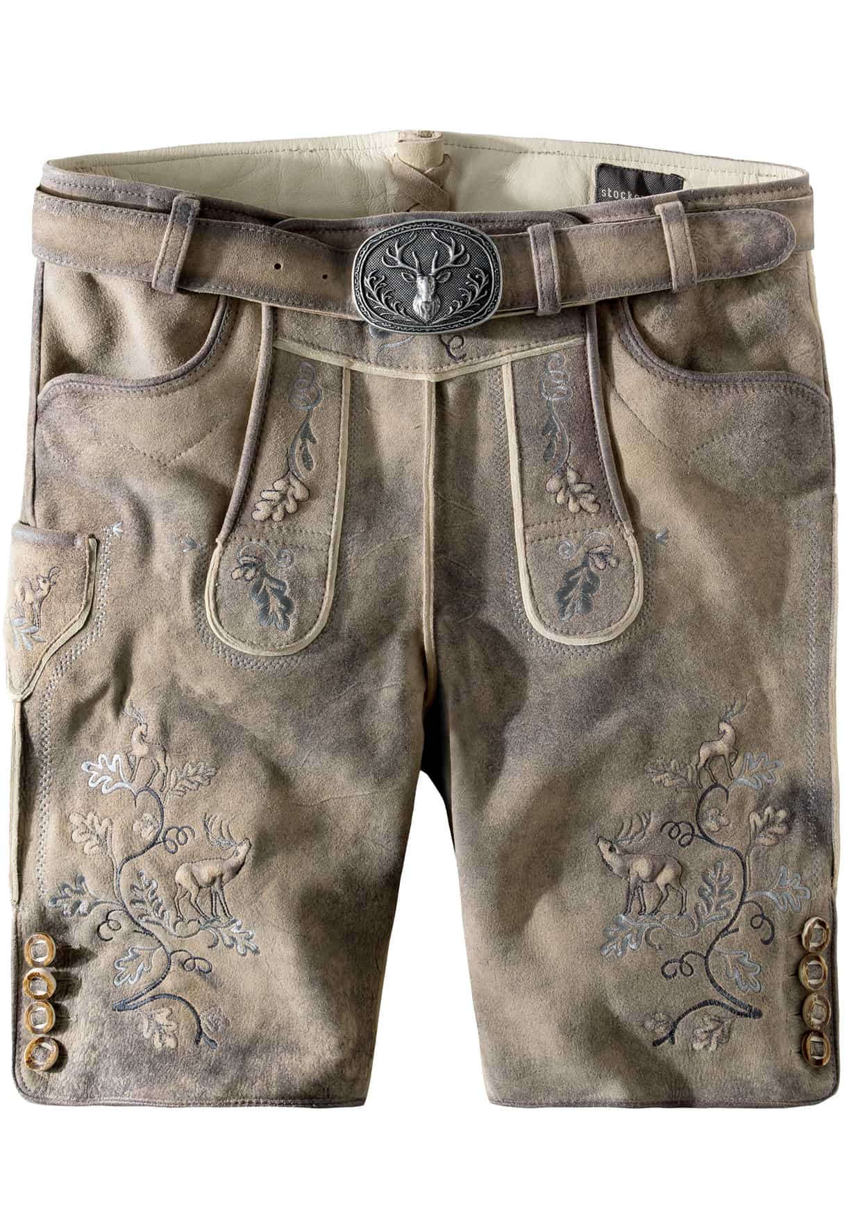 Trachtenlederhose Konstantin sand gespeckt | 44