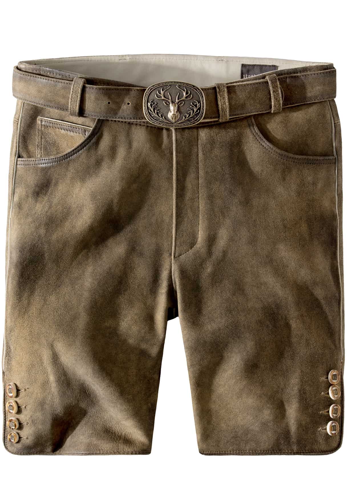 Trachtenlederhose Luka eiche gespeckt | 46