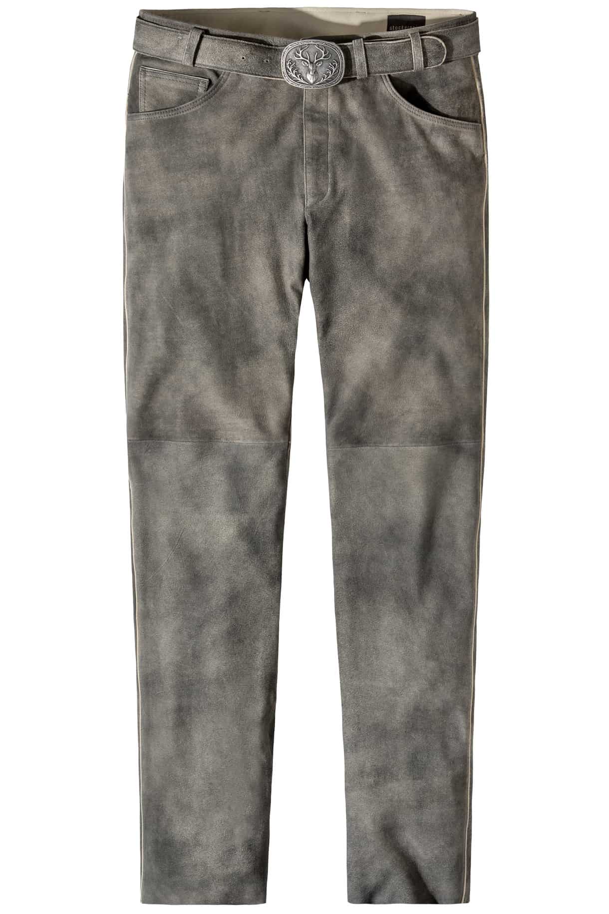 Trachtenlederhose Marlon granit gespeckt | 46
