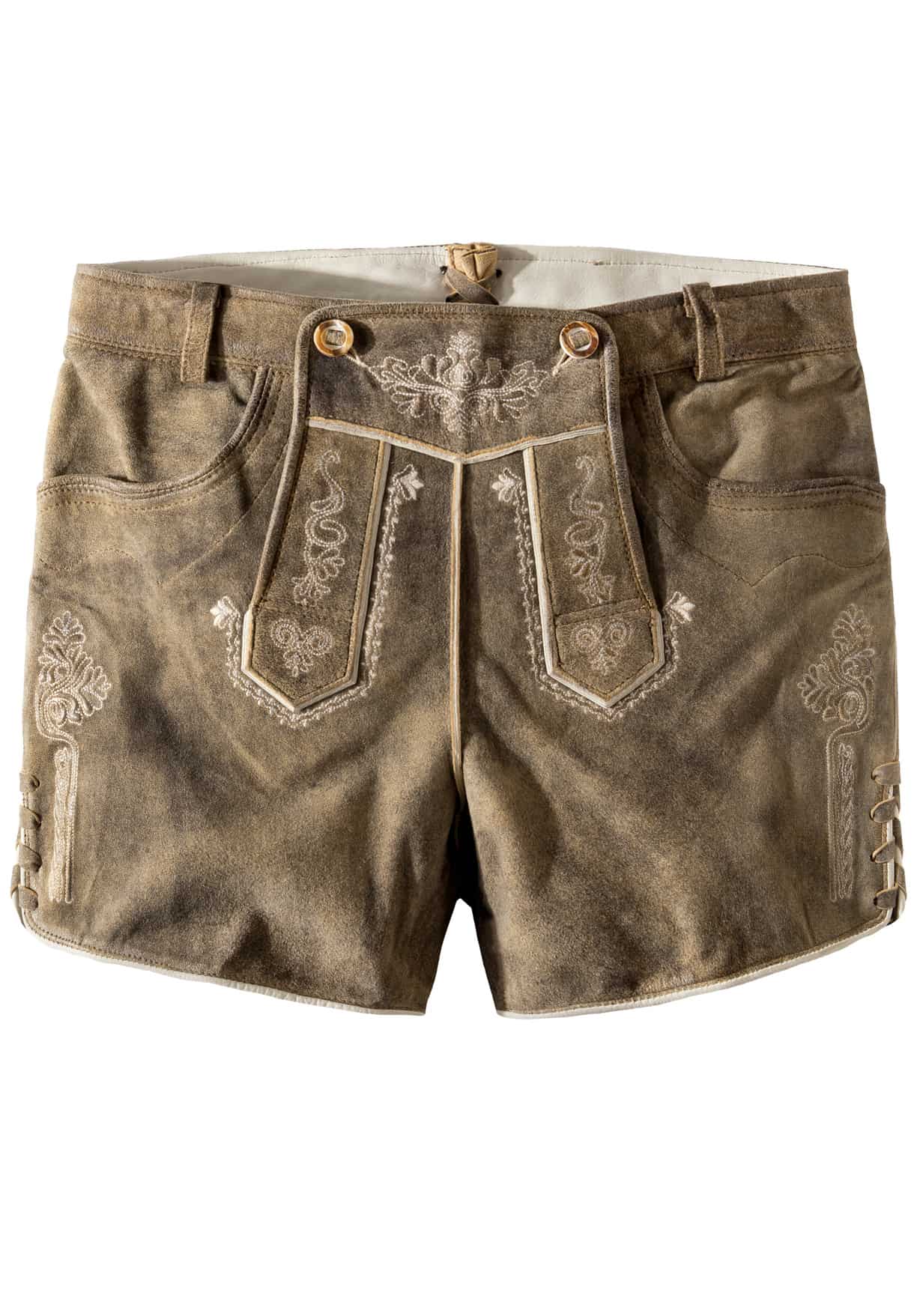 Trachtenlederhose Nelly eiche gespeckt | 32