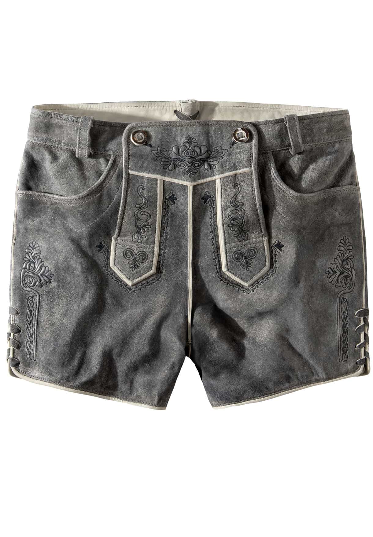 Trachtenlederhose Nelly granit gespeckt | 32
