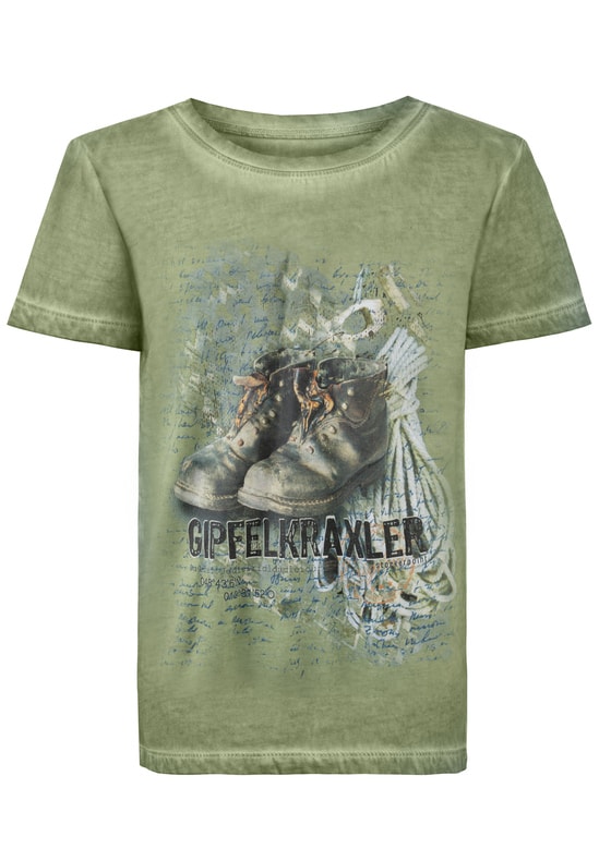 T-Shirt Gipfelkraxler jr. grün | 146-152