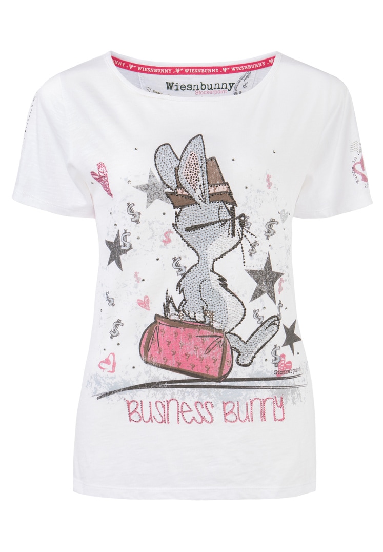 Shirt Business Bunny weiss | S