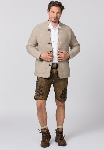 Stockerpoint Anton Veste Tricot Traditionnelle Homme - Cardigan Laine Mélangée Chic