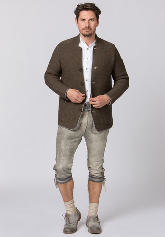 Stockerpoint Anton Cardigan Tricot Homme - Laine Mélangée, Style Traditionnel Moderne, Anthracite Ou Nature