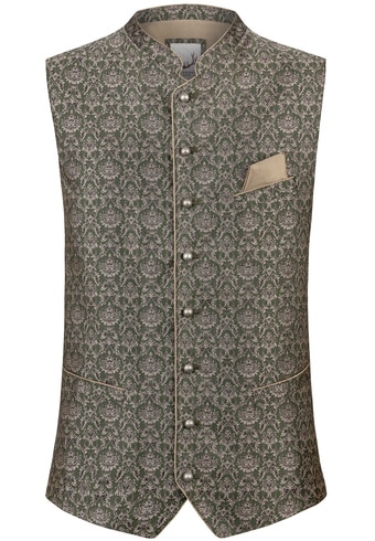 Gilet Uomo Stockerpoint Calzado In Velluto Rosso Con Ricami Floreali | Elegante E Tradizionale