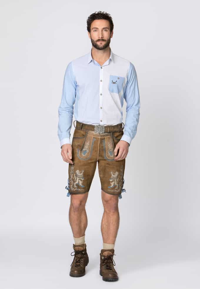 Pantalon En Cuir De Chèvre Beppo4 – Tannage Supérieur, Broderie Main – Lacet Réglable Dos – Coupe Classique