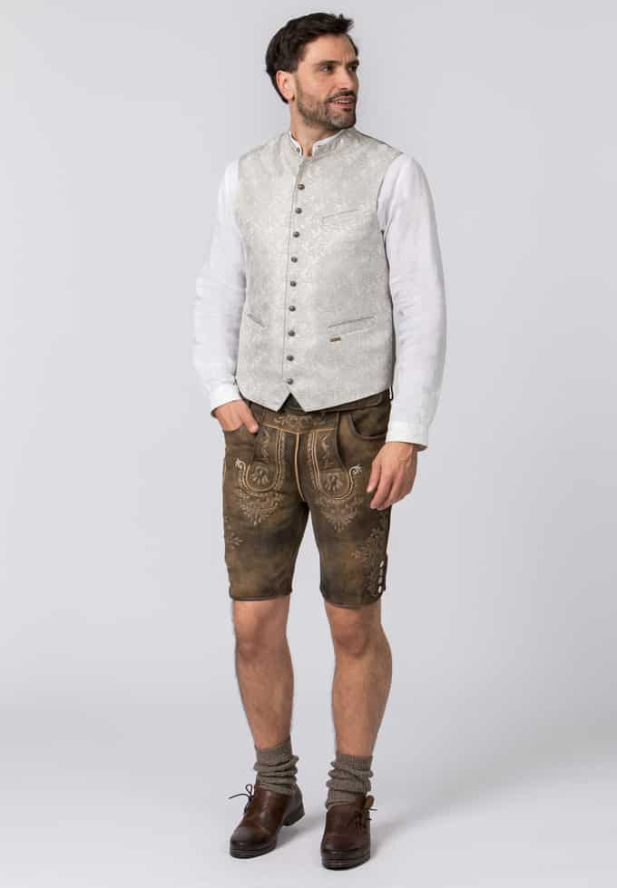 Bergfeuer Trachtenweste Taddeo - Klassische Herrenweste Für Traditionelle Anlässe