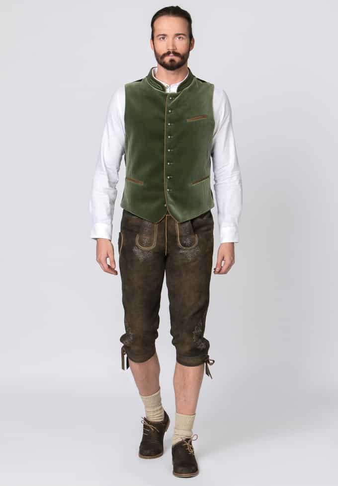 Stockerpoint Gilet Trachten Alonso Homme - Gilet Costume Traditionnel Gris Forest - Qualité Chinée