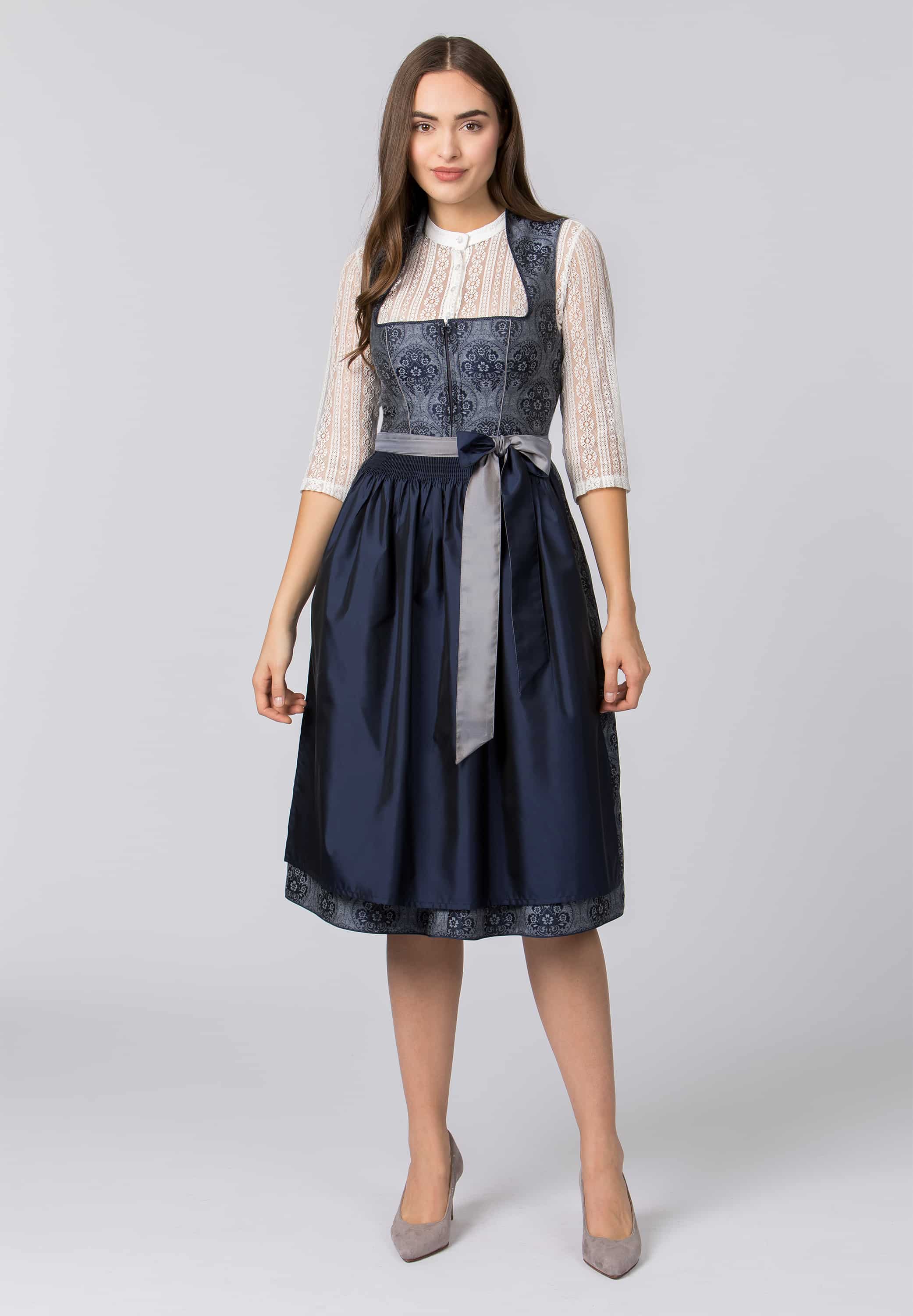 Dirndl Layla dunkelblau