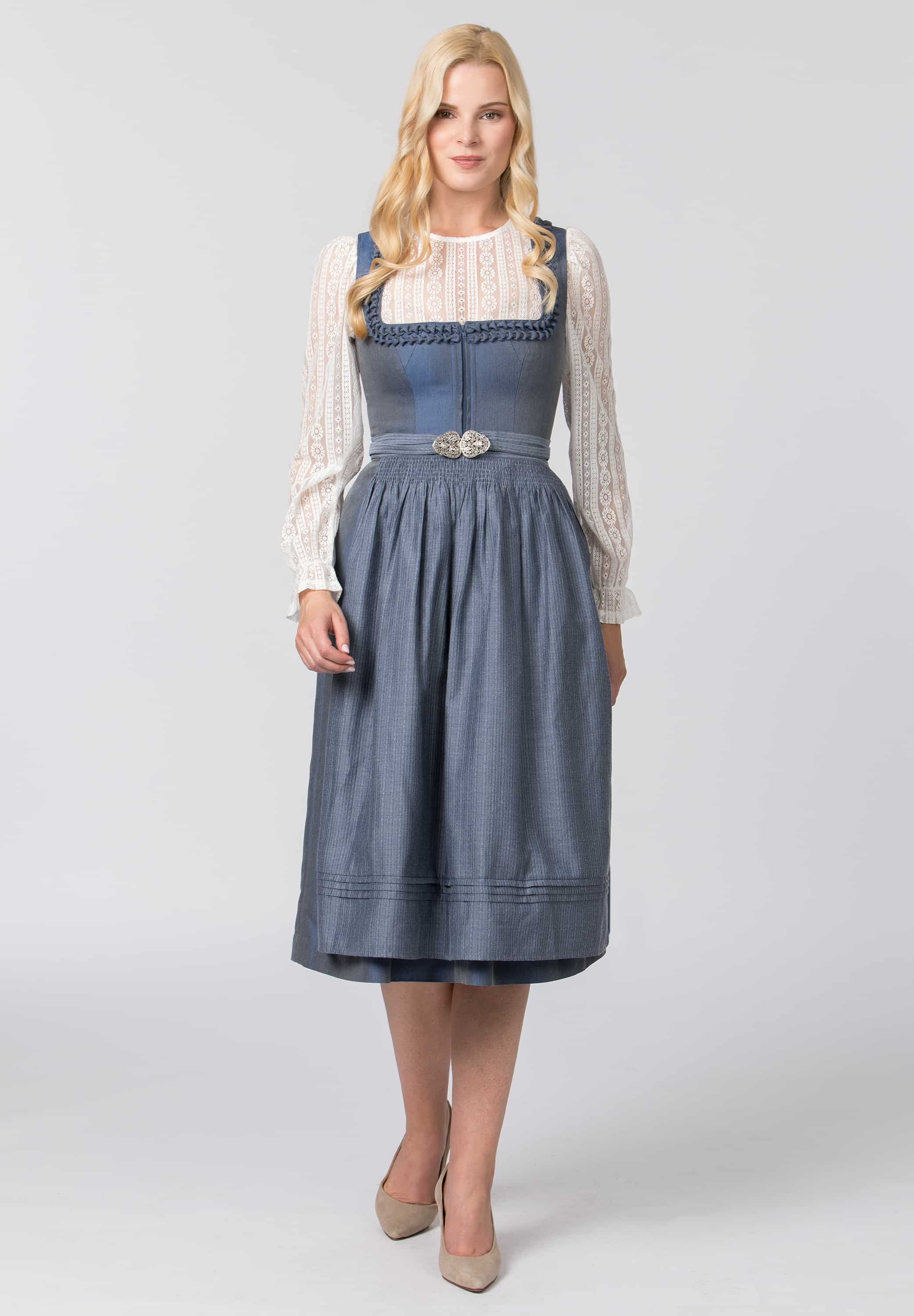 Dirndl Moana blau
