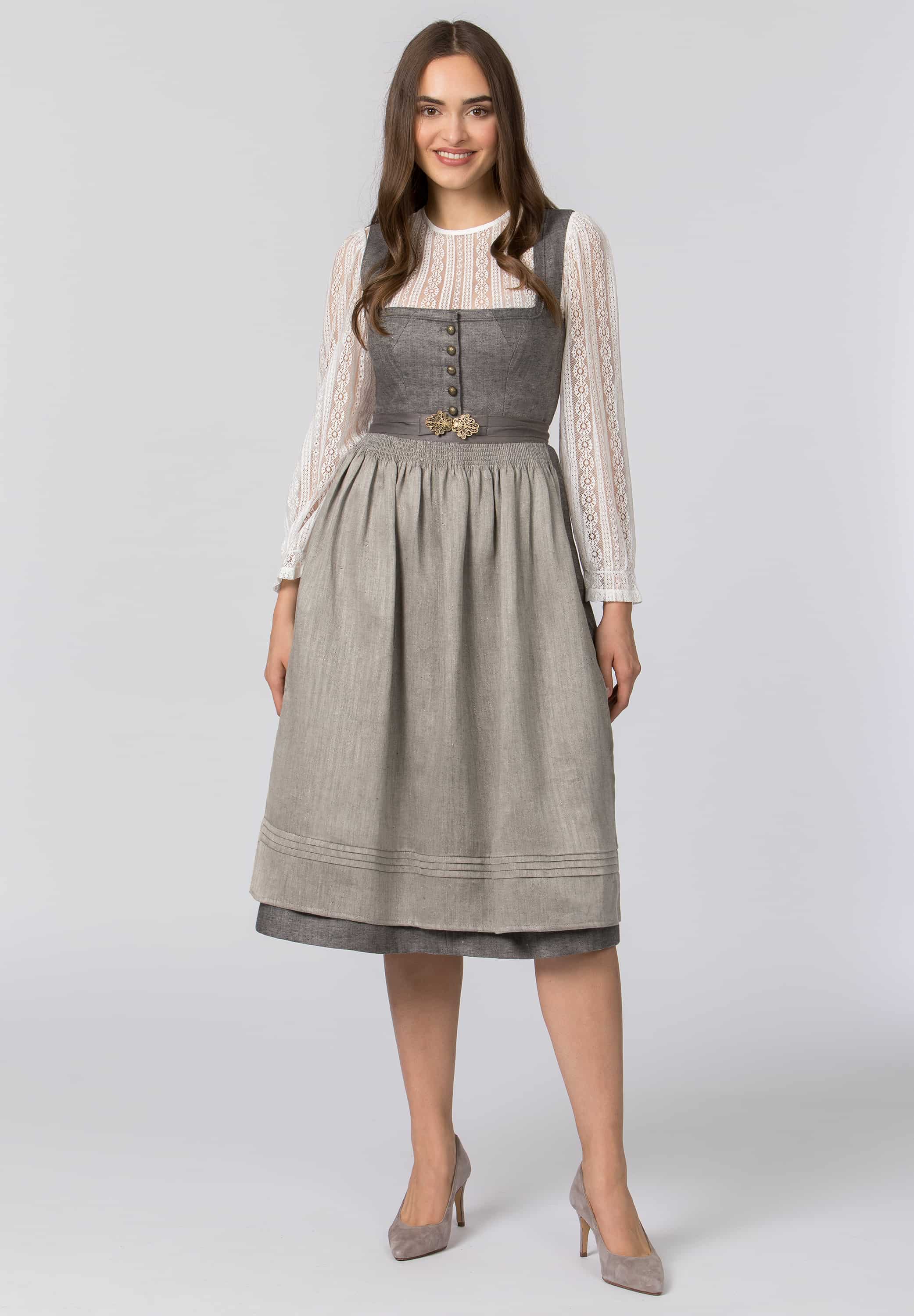 Dirndl Tilda grau