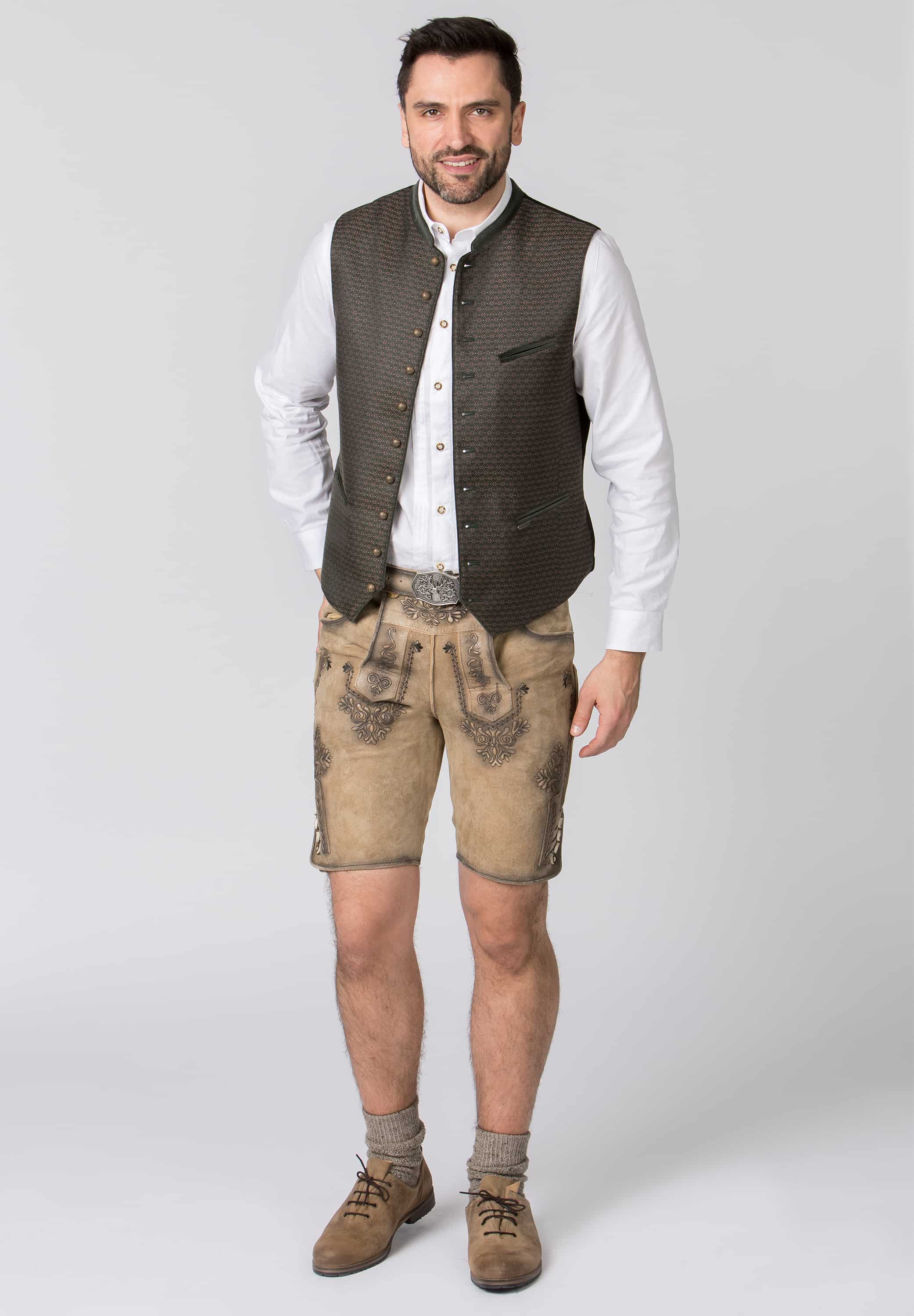 Lederhose Artur esche gespeckt